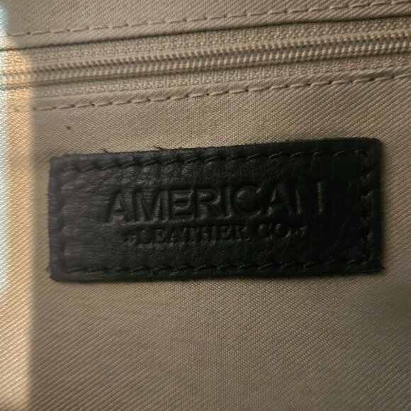 AMERICAN LEATHER CO. Lenox Triple Entry Satchel - Picture 7 of 7
